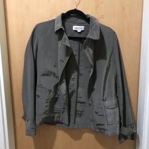 LIKE NEW CALVIN KLEIN OLIVE LIGHT JACKET